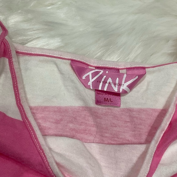 Rare Vintage PINK Victoria's Secret Stripped mini Dress - Picture 4 of 8